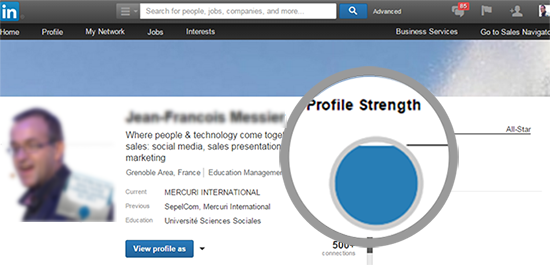 Profil Linkedin All star