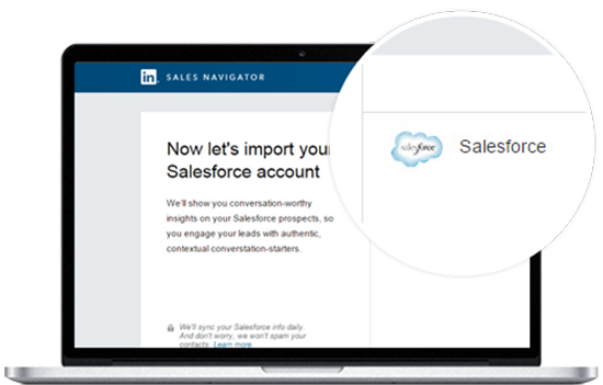 Sales Navigator CRM Widget