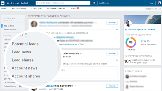 Sales Navigator information