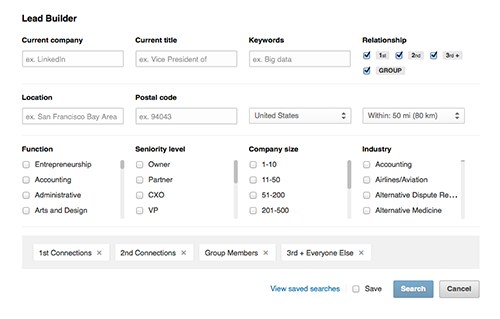Sales Navigator Lead Builder