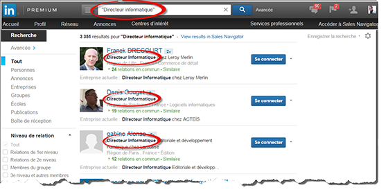 Recherche LinkedIn 03