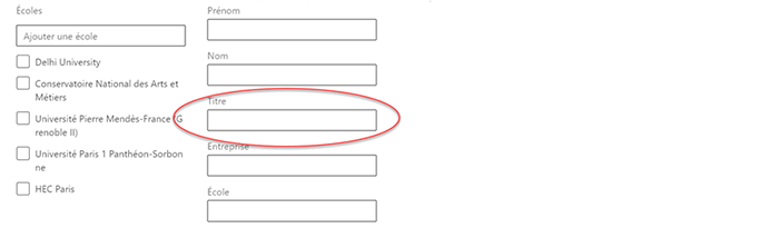 booléens LinkedIn - Modification des recherches titre